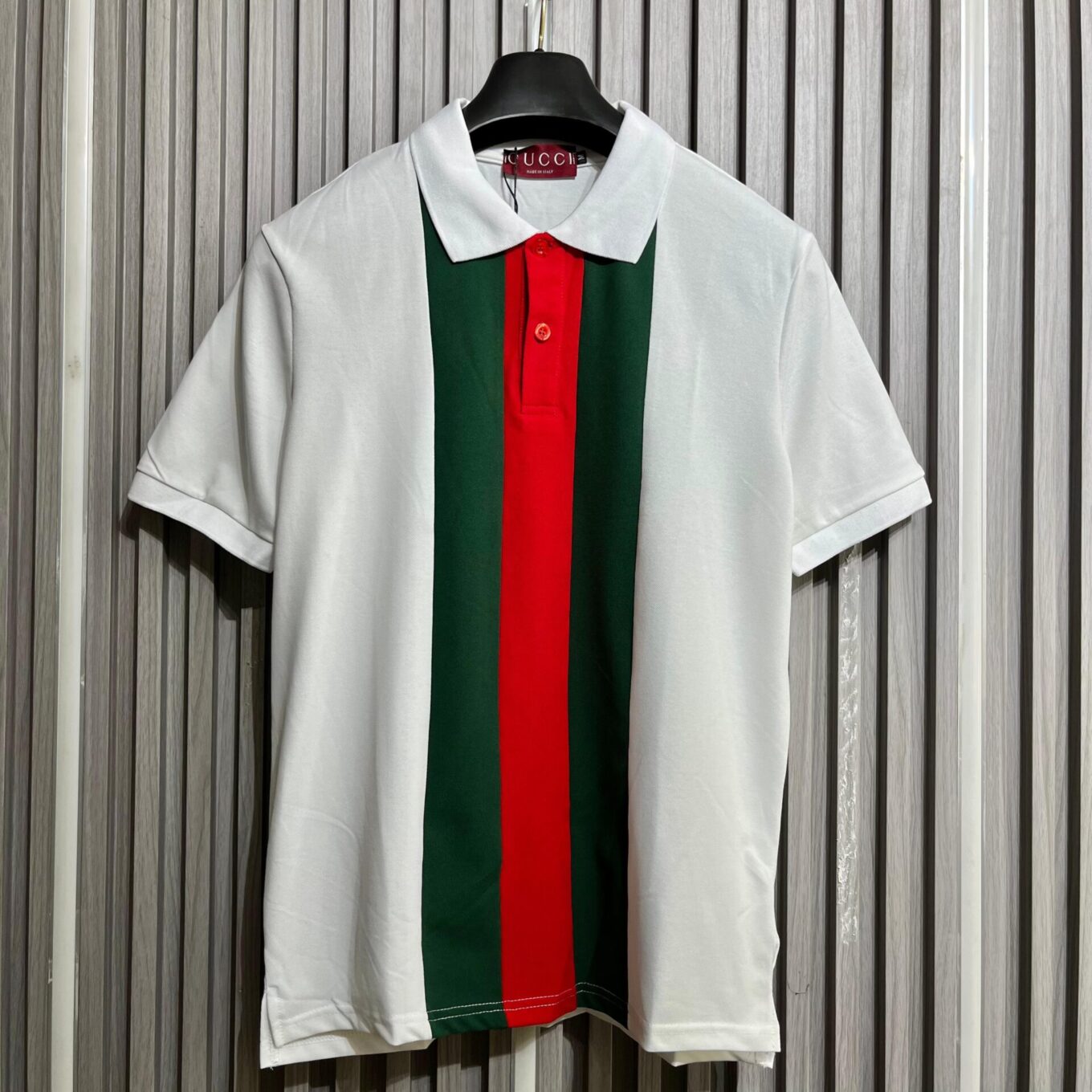 Gucci Web-Stripe White Men’s Polo Tshirt