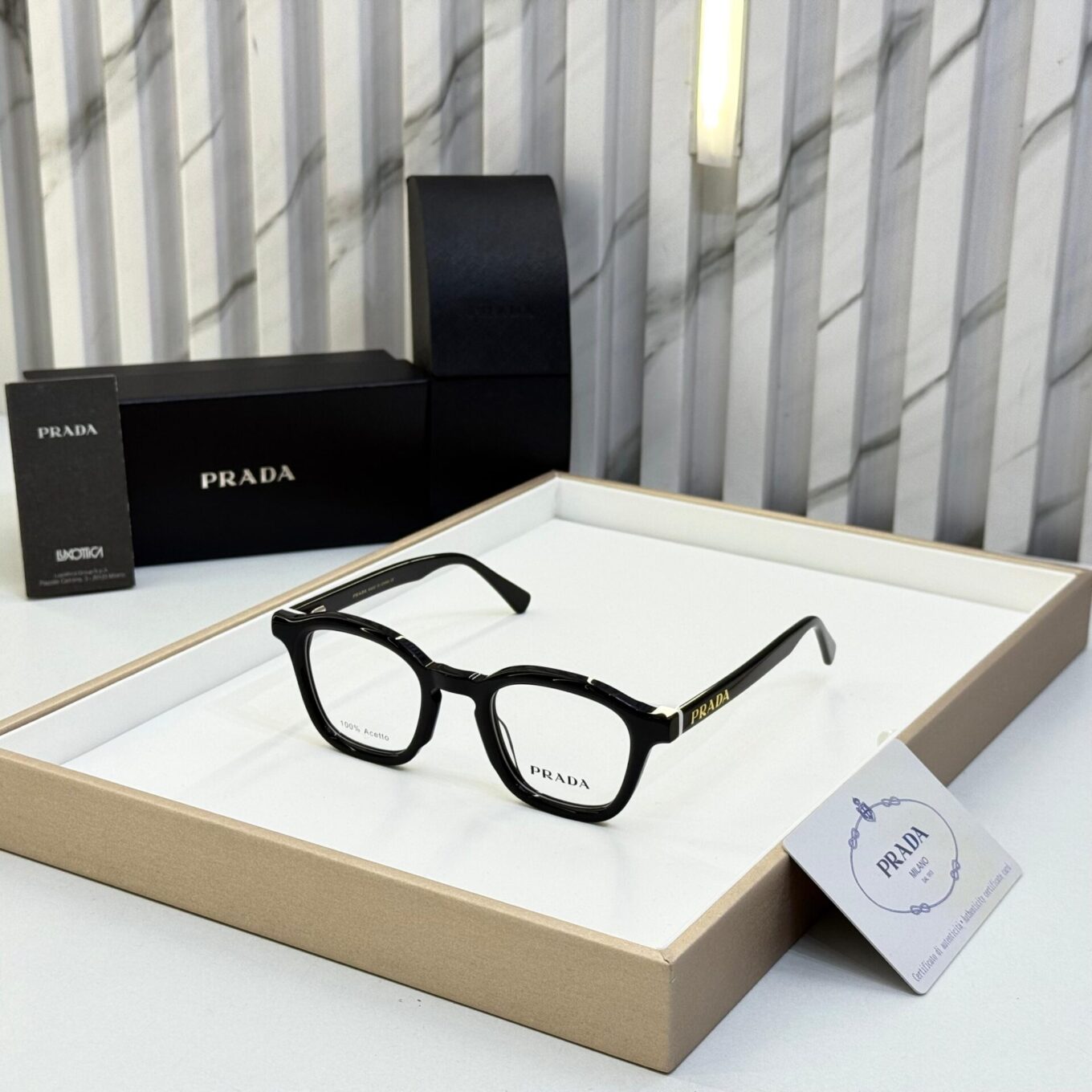 WhatsApp Image 2025-08-17 at 2.57.15 PM Prada Unisex Black Optical Frame