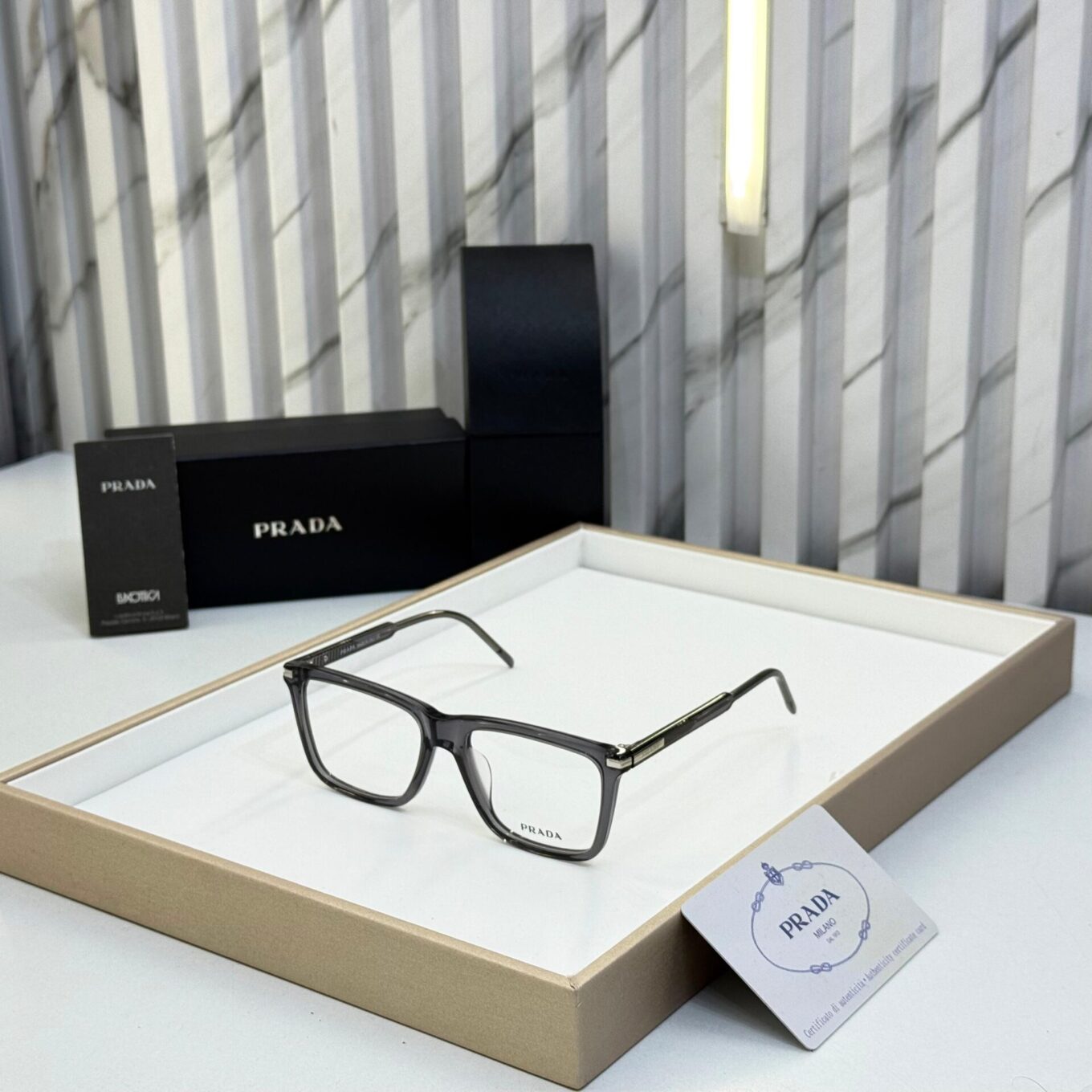 WhatsApp Image 2025-08-17 at 3.44.02 PM Prada Men Grey Optical Frame