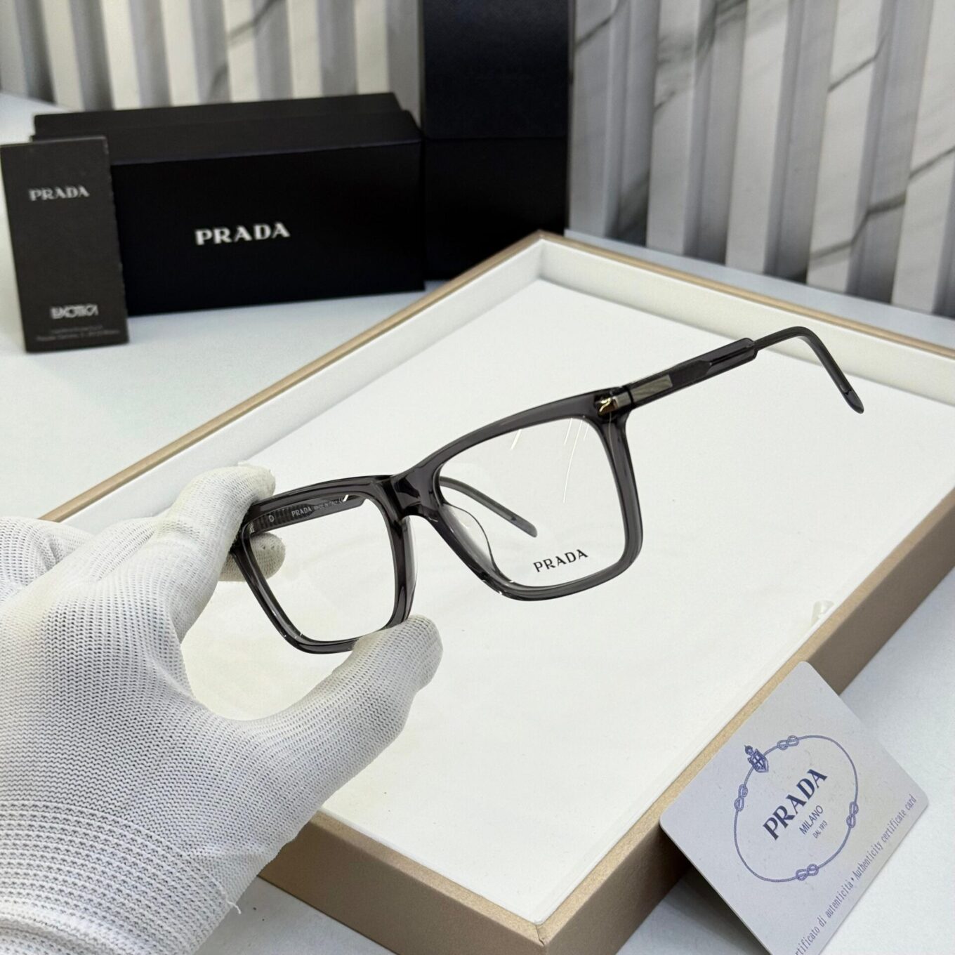 WhatsApp Image 2025-08-17 at 3.44.03 PM Prada Men Grey Optical Frame