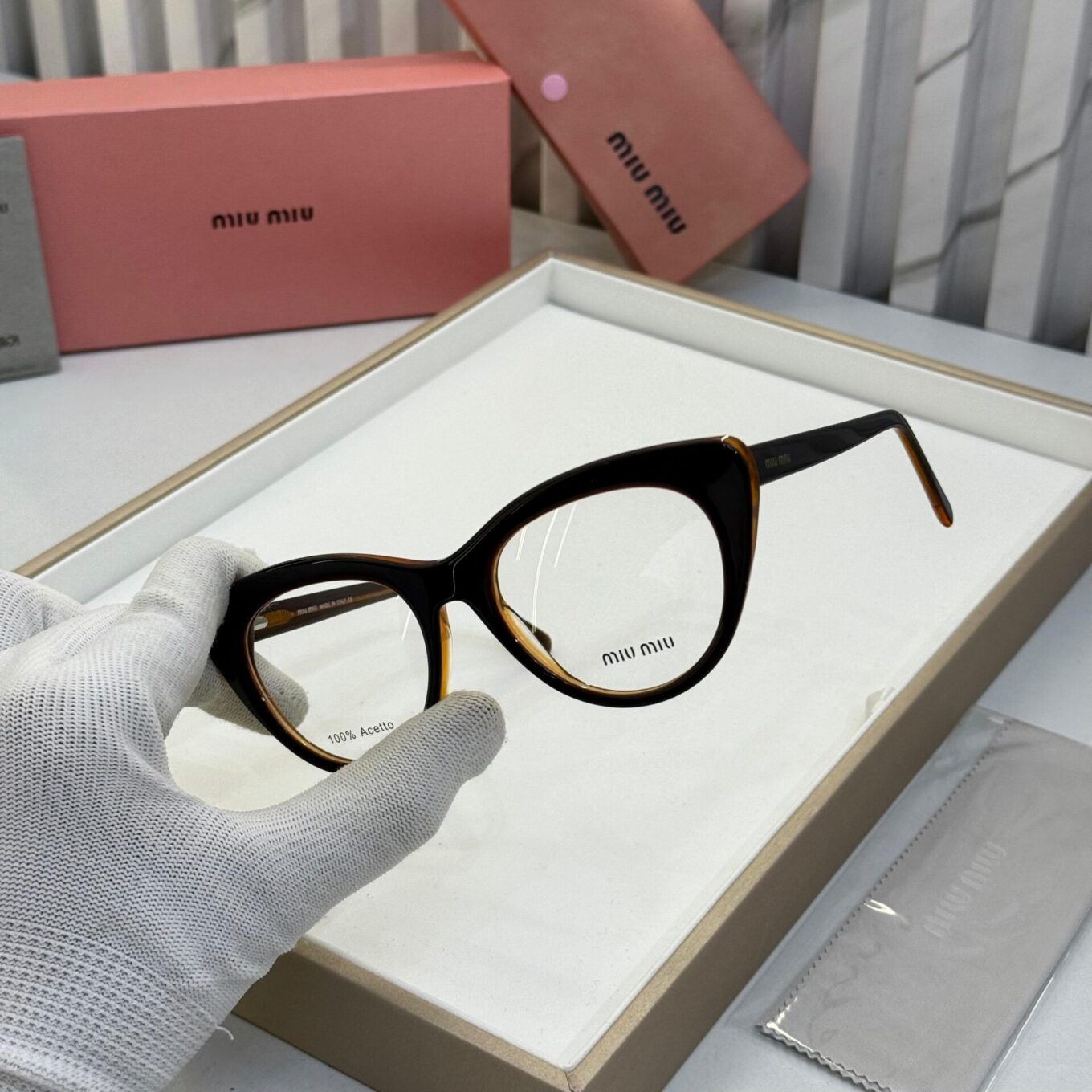 WhatsApp Image 2025-08-17 at 4.43.20 PM Miu Miu Cat Eye Women Black Optical Frame