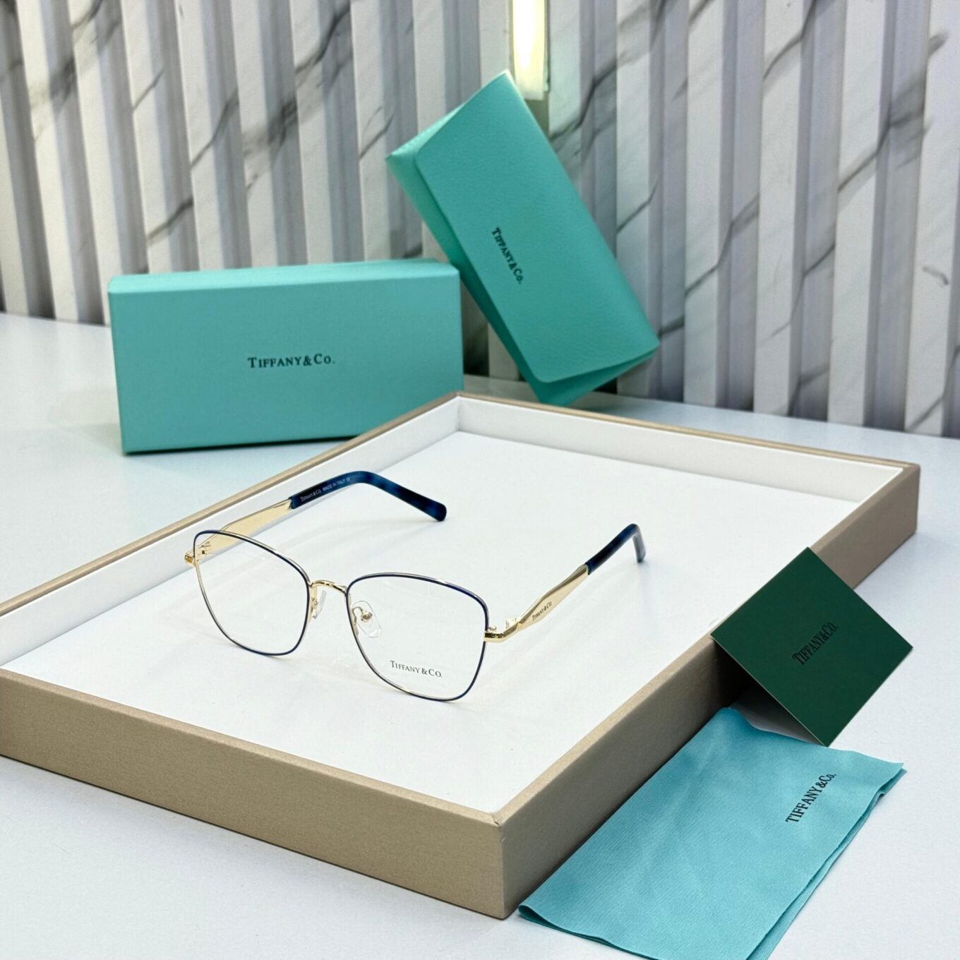 WhatsApp Image 2025-08-17 at 5.14.29 PM Tiffany & Co. Gold Blue Women's Eyeglasses