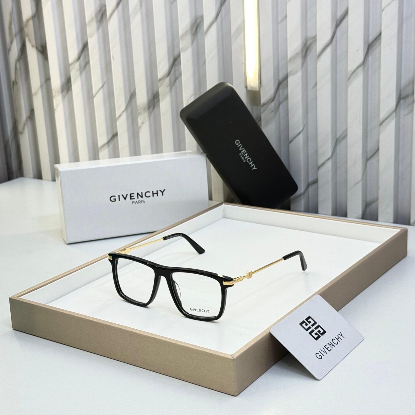 Givenchy Rectangle Unisex  Eyeglasses
