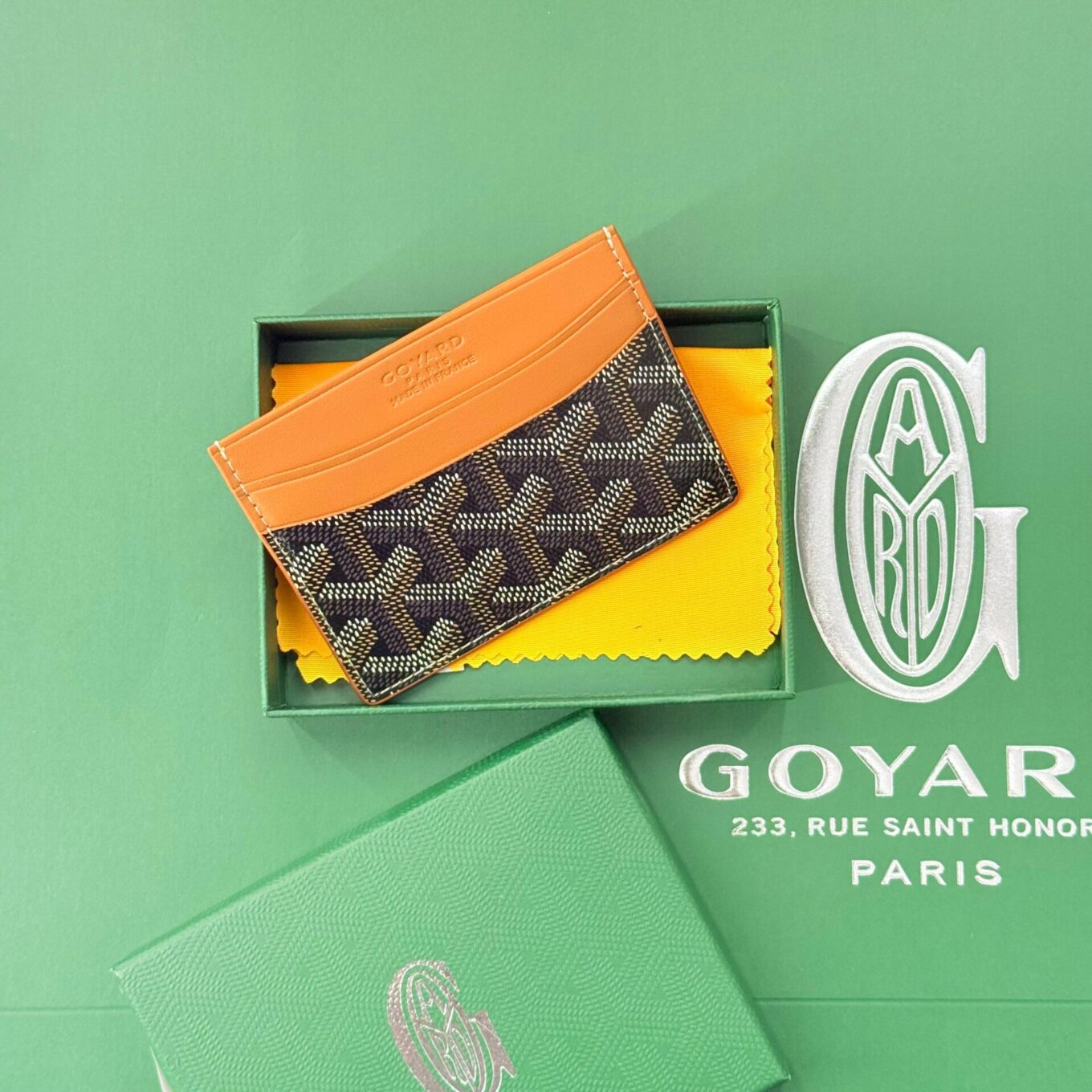 WhatsApp Image 2025-08-24 at 1.45.26 PM (1) Goyard Saint Sulpice Brown Color Card Holder Wallet (With Box)