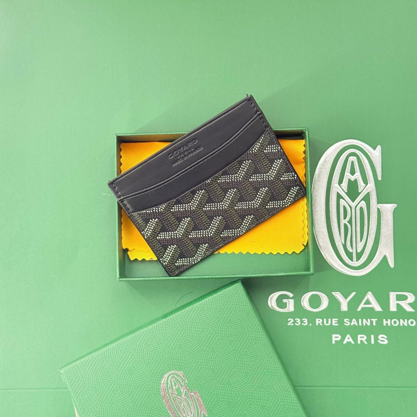 WhatsApp Image 2025-08-24 at 1.45.46 PM Goyard Saint Sulpice Black Color Card Holder Wallet (With Box)