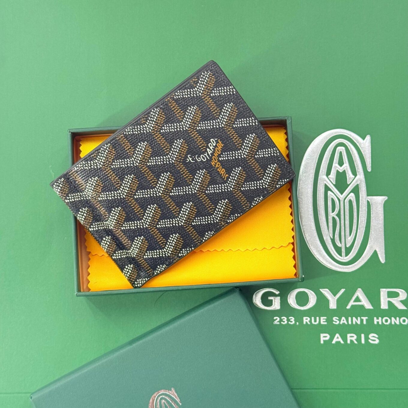 WhatsApp Image 2025-08-24 at 1.50.36 PM Goyard Saint Thomas Black Color Bill Fold Wallet (With Box)