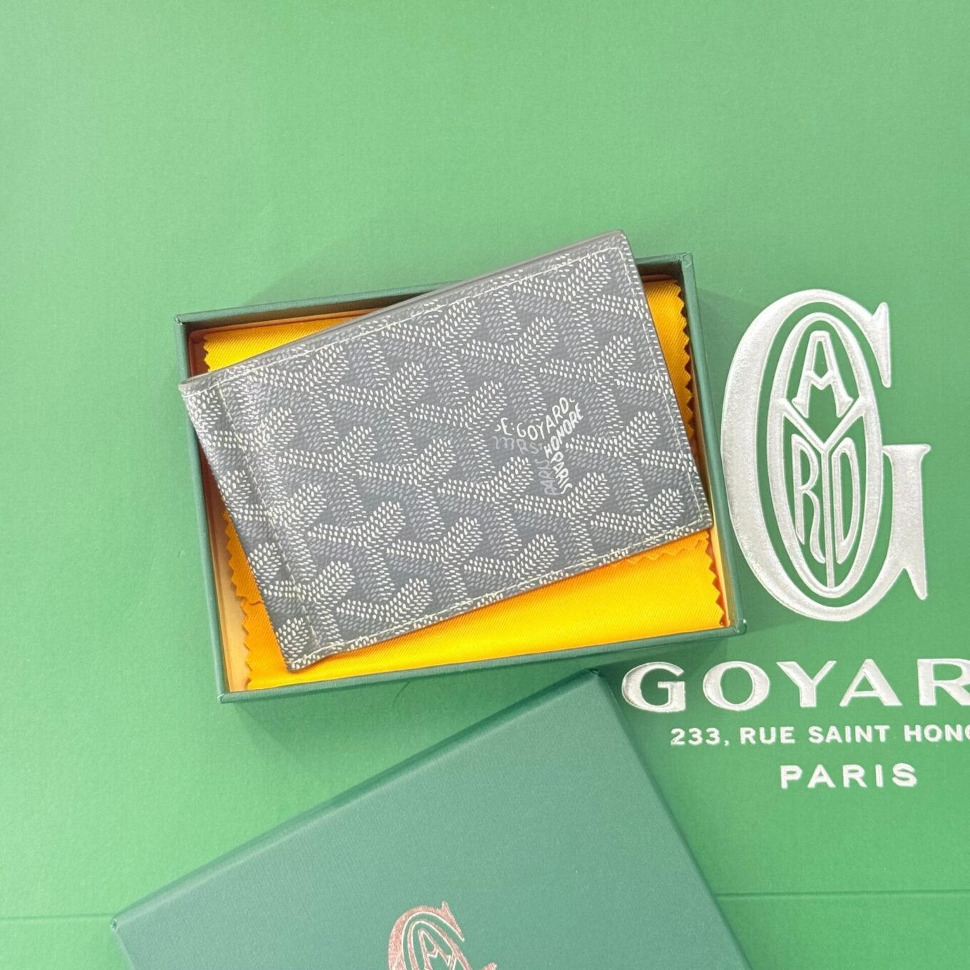 WhatsApp Image 2025-08-24 at 1.55.56 PM Goyard Saint Thomas Gray Color Bill Fold Wallet (With Box)