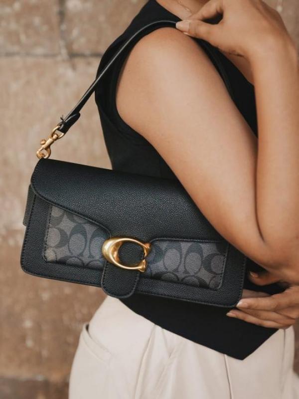 WhatsApp Image 2025-09-01 at 4.21.20 PM Coach Plaque Black Signature Shoulder Bag