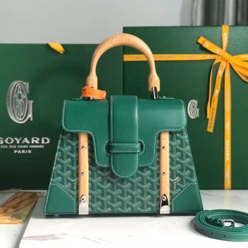 WhatsApp Image 2025-09-02 at 6.09.29 PM Goyard Saigon Green Hand Bag (With Box)