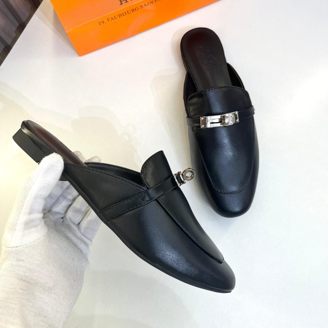WhatsApp Image 2025-09-04 at 4.05.40 PM (1) Hermes Black OG Mules