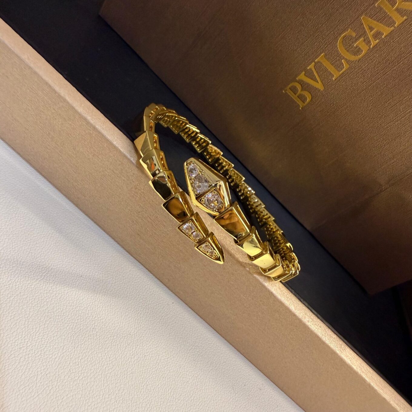 Bvlgari Serpenti Viper Gold Color Bracelet