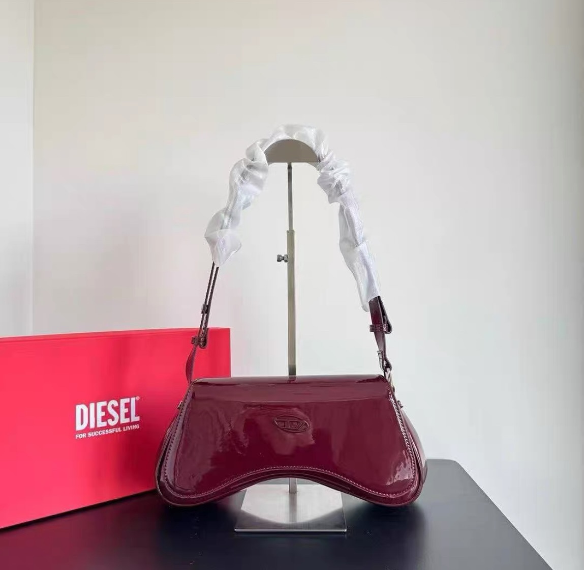 Diesel Play Wine Crossbody Bag (With Box)