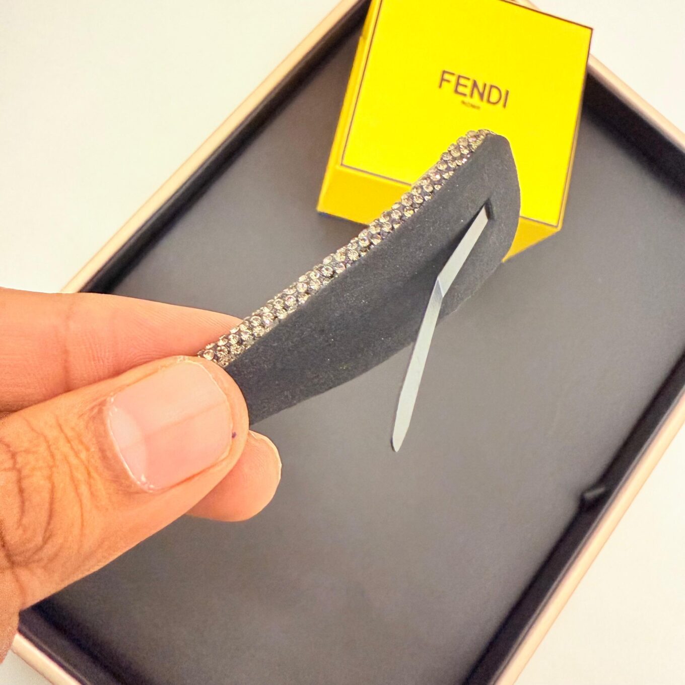 Fendi FF Stone Snap Hair Clip