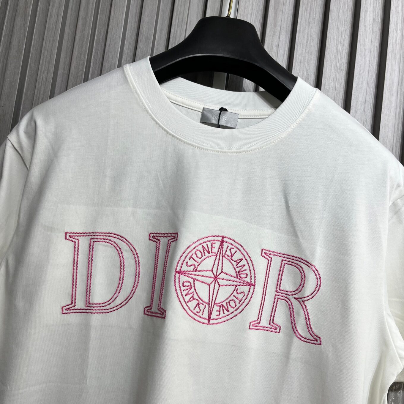 WhatsApp Image 2025-09-11 at 4.58.18 PM Dior Stone Island White T-Shirt For Men