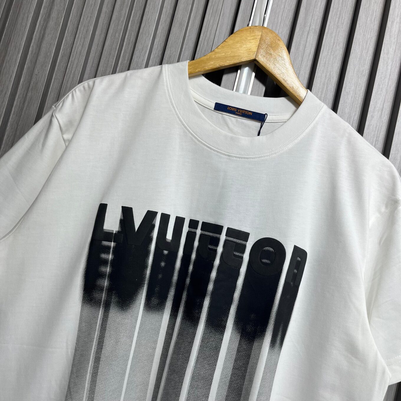 WhatsApp Image 2025-09-12 at 4.31.21 PM (1) Louis Vuitton White Gradient Logo T-Shirt For Men