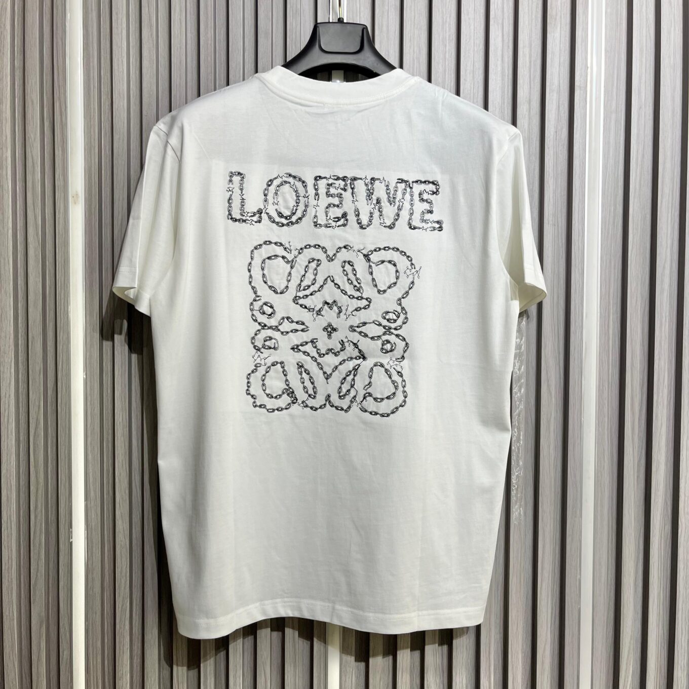 Loewe White Embroidered T-Shirt For Men