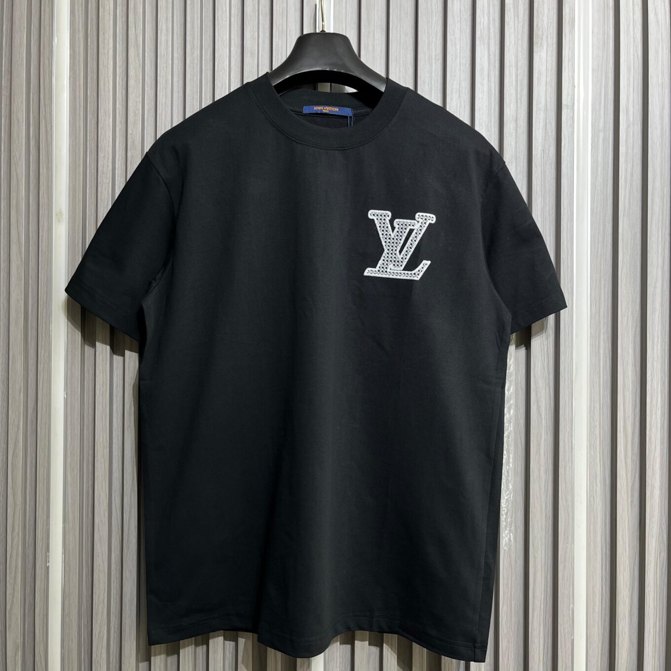 WhatsApp Image 2025-09-13 at 3.37.17 PM Louis Vuitton Classic Logo Black T-Shirt For Men