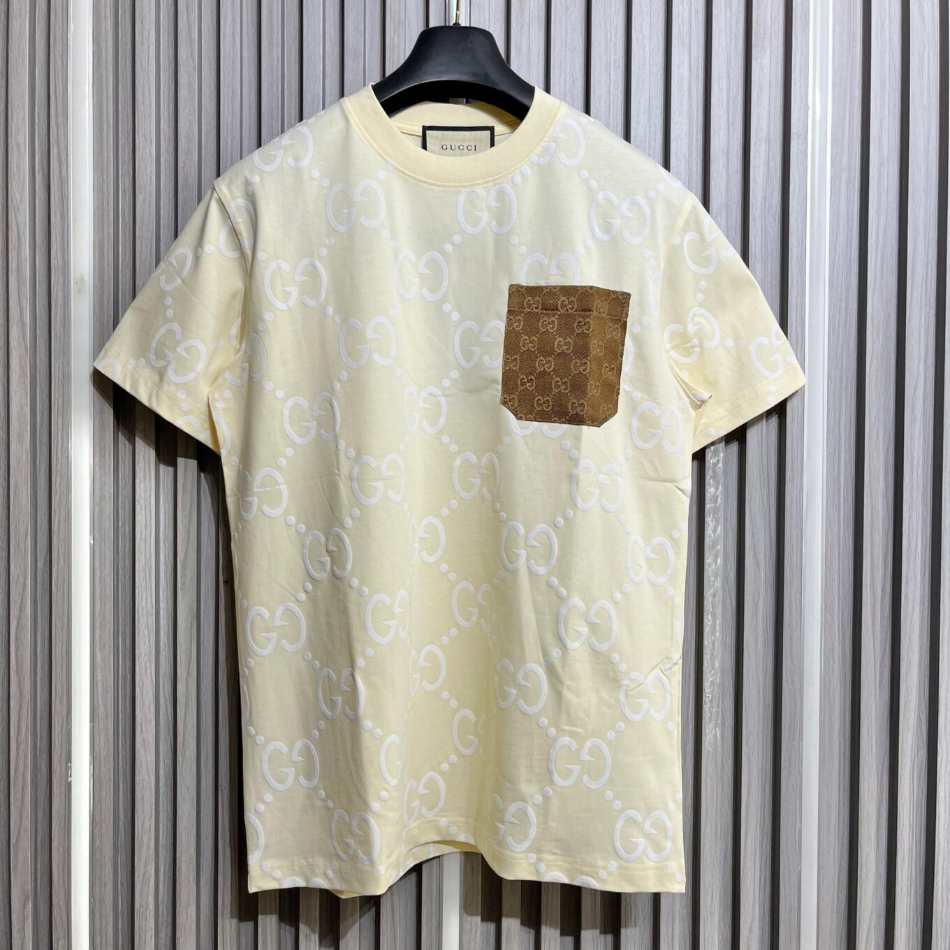 Gucci Beige GG T-Shirt For Men