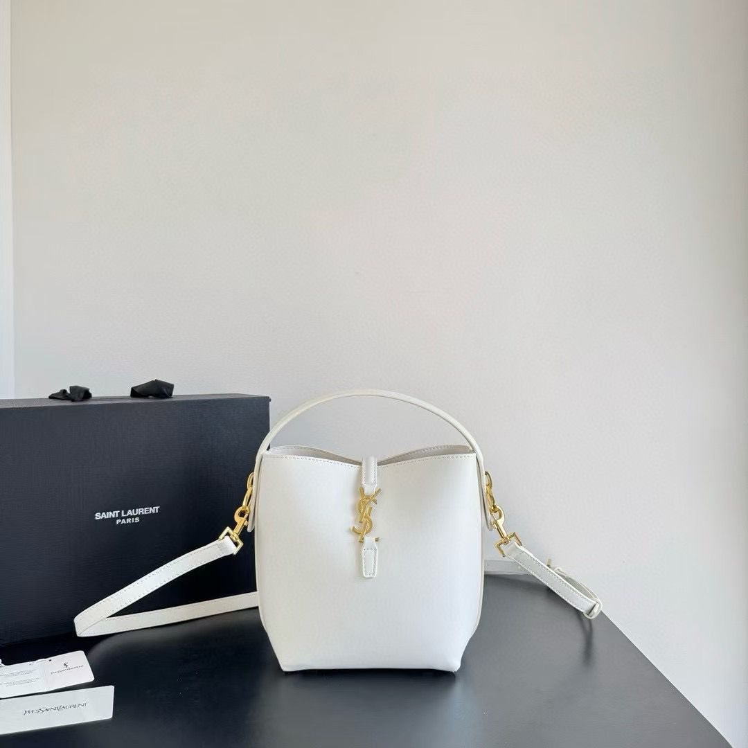 WhatsApp Image 2025-09-24 at 6.13.45 PM Ysl White Bucket Bag