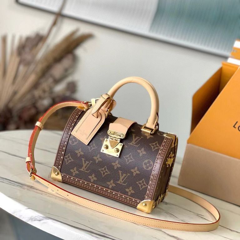 WhatsApp Image 2025-09-25 at 8.01.04 PM Louis Vuitton Speedy Trunk 20 Premium Quality Monogram Handbag (Double Box Packaging)