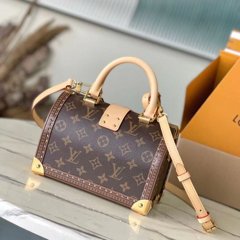 WhatsApp Image 2025-09-25 at 8.01.05 PM Louis Vuitton Speedy Trunk 20 Premium Quality Monogram Handbag (Double Box Packaging)