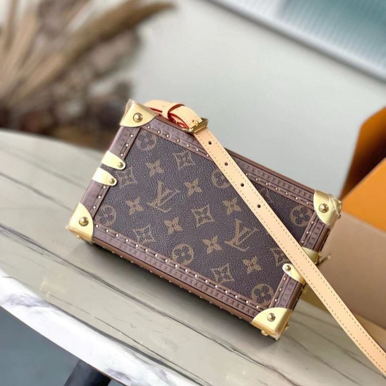 WhatsApp Image 2025-09-25 at 8.01.06 PM (1) Louis Vuitton Speedy Trunk 20 Premium Quality Monogram Handbag (Double Box Packaging)