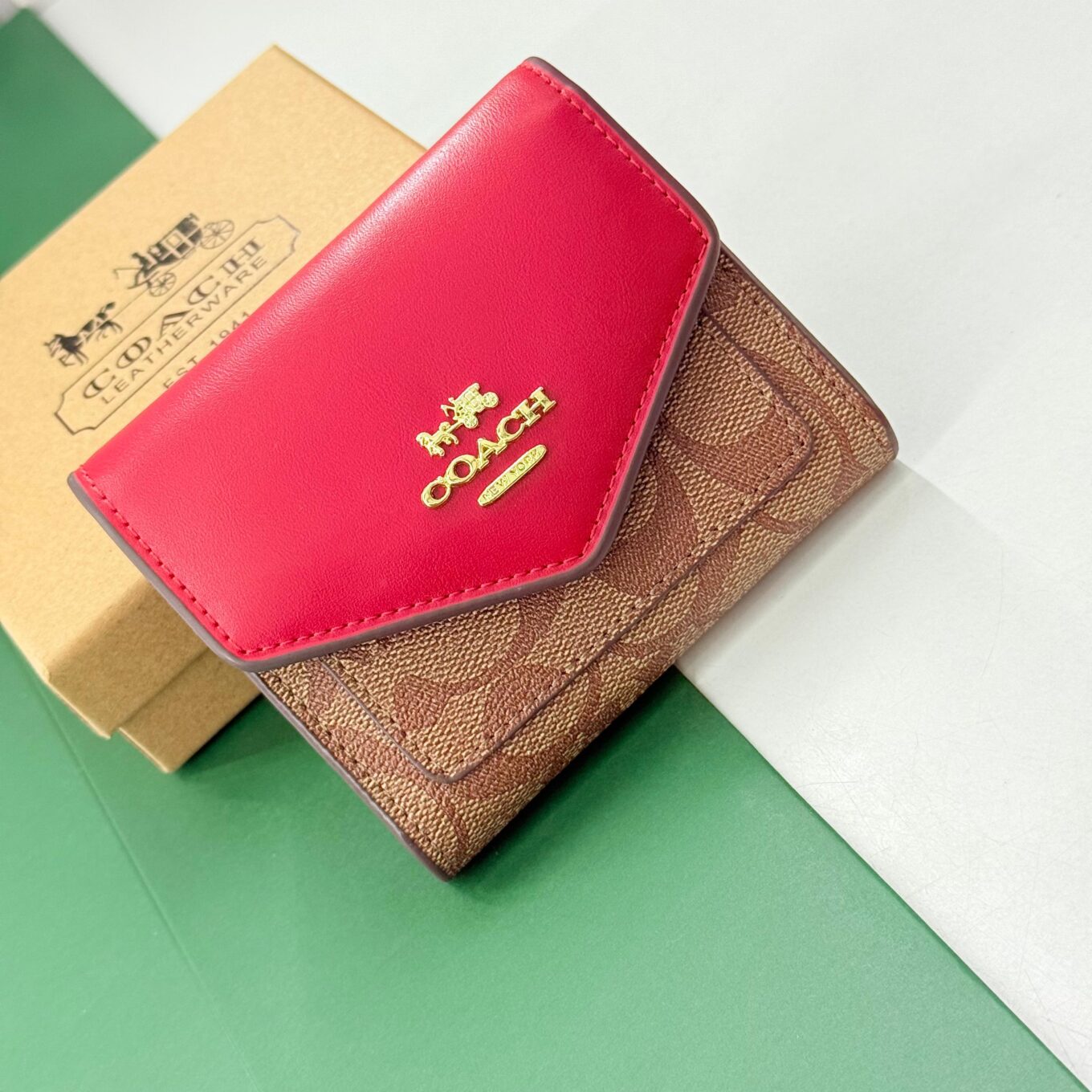 WhatsApp Image 2025-09-29 at 5.43.44 PM Coach 3 Fold Red Wallet