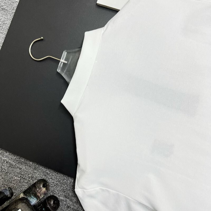 Burberry White Polo Shirt with Monogram Logo & Check Trim