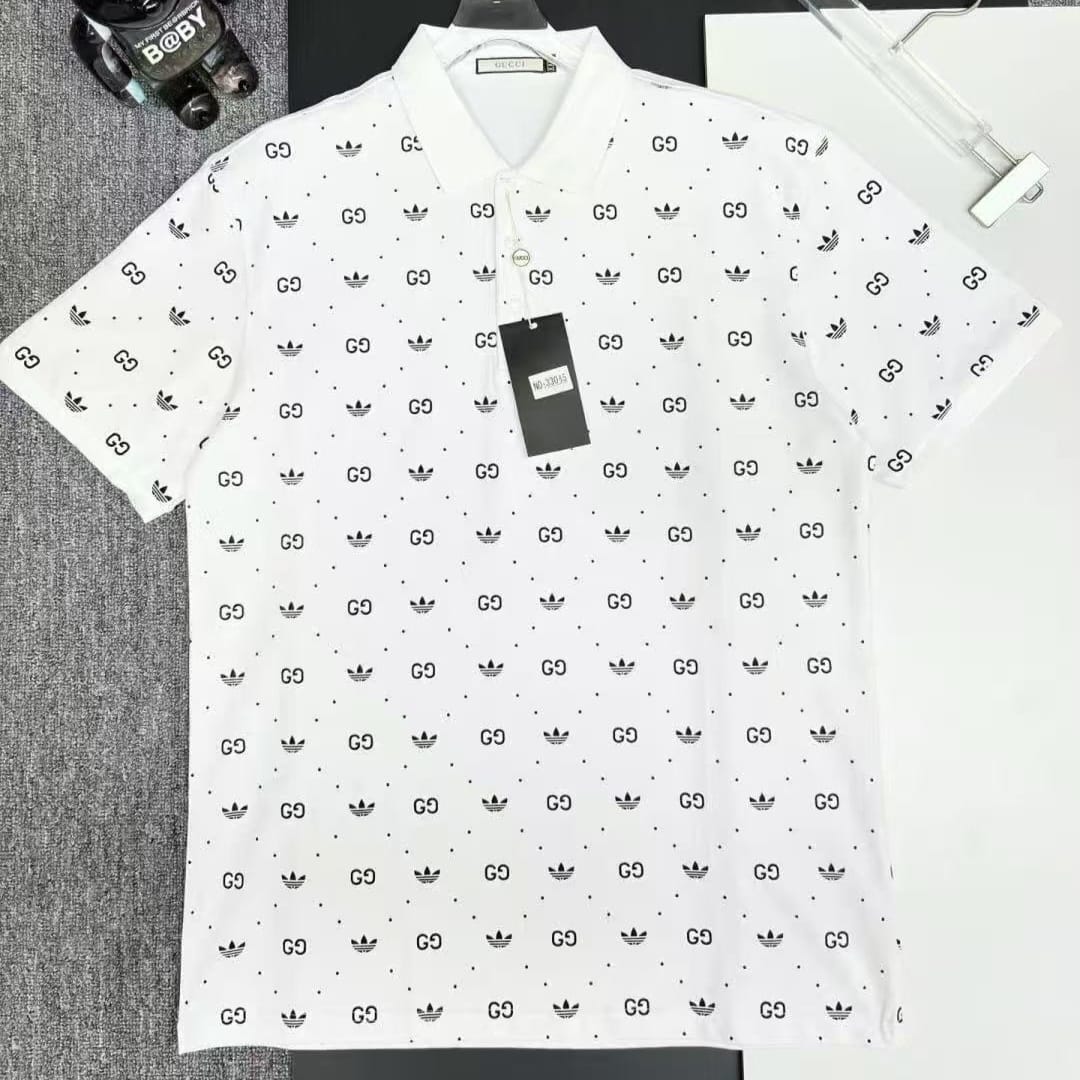 WhatsApp Image 2025-10-08 at 5.58.28 PM Gucci adi-das White Polo Tshirt