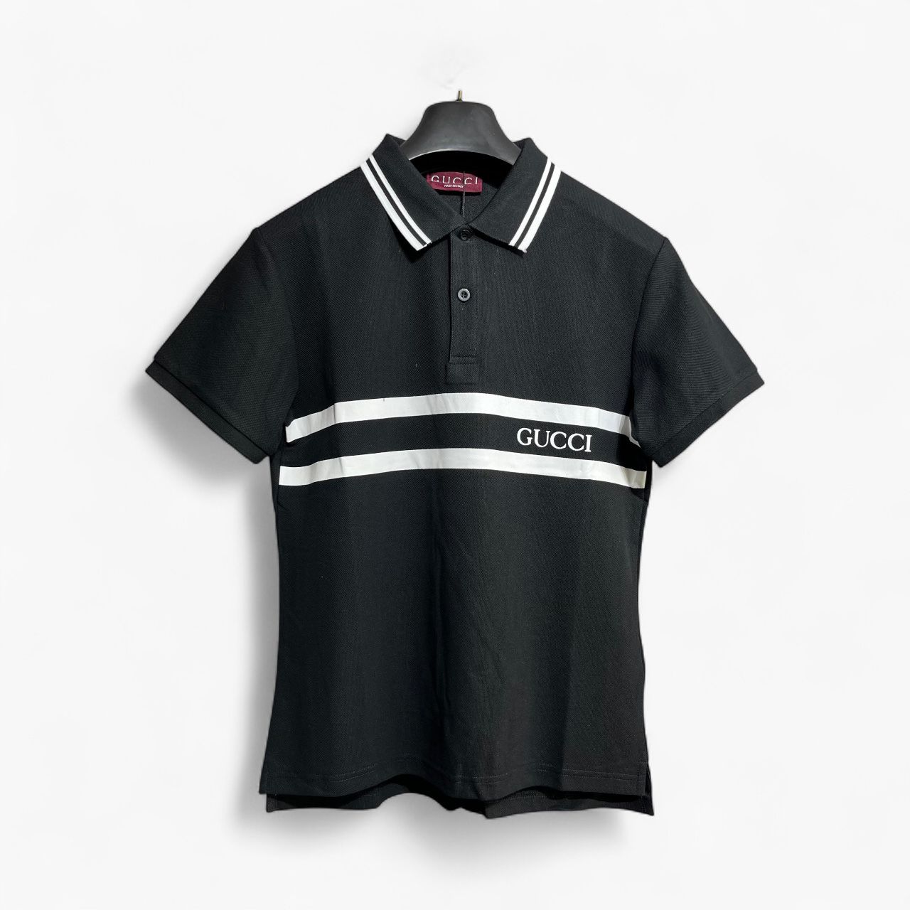 WhatsApp Image 2025-10-10 at 5.26.57 PM Gucci Black Strip Polo Tshirt