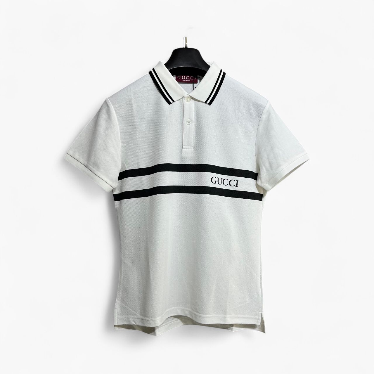 WhatsApp Image 2025-10-10 at 5.29.44 PM Gucci White Strip Polo Tshirt