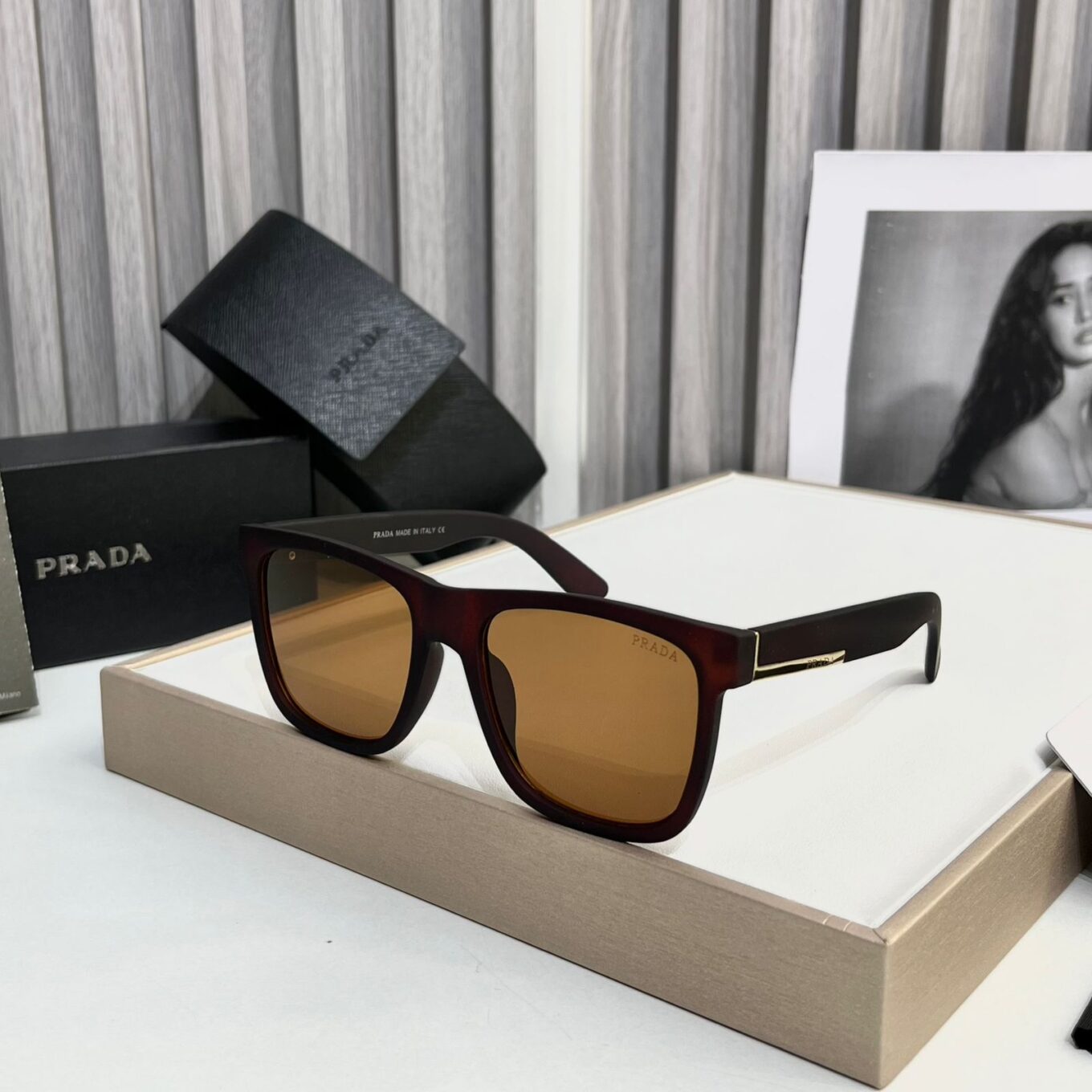 WhatsApp Image 2025-10-15 at 6.02.14 PM Prada Square Havana Sunglass For Men