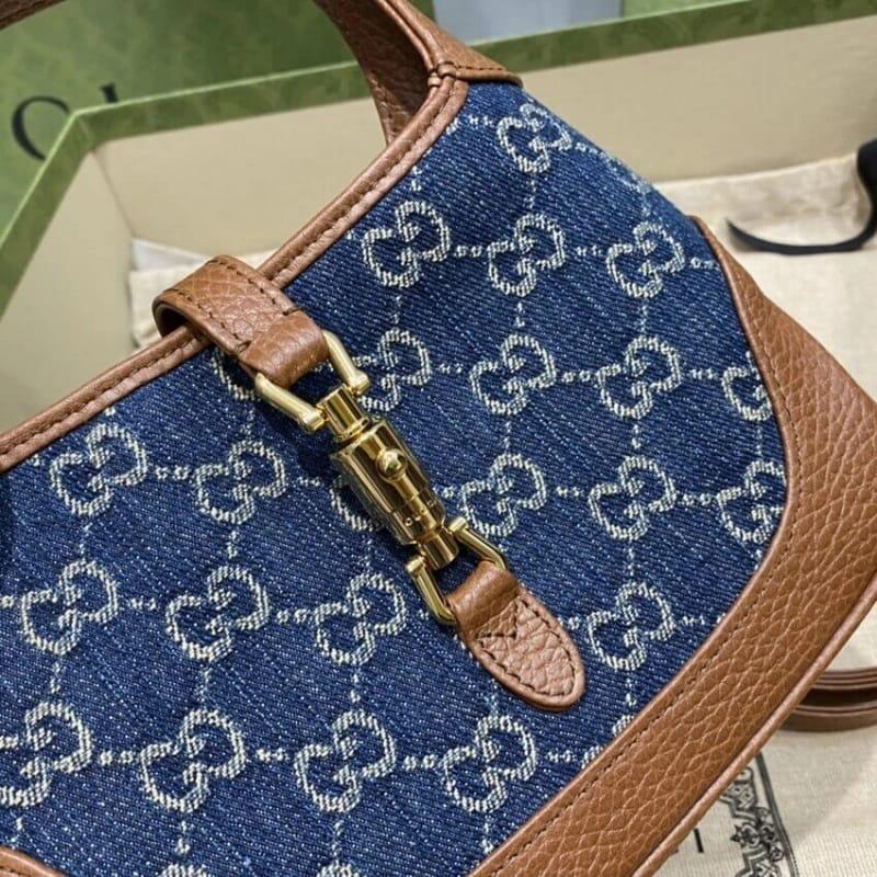 WhatsApp Image 2025-10-15 at 8.01.27 PM (5) Gucci Jackie 1961 Denim Mini Shoulder Bag (With Box)