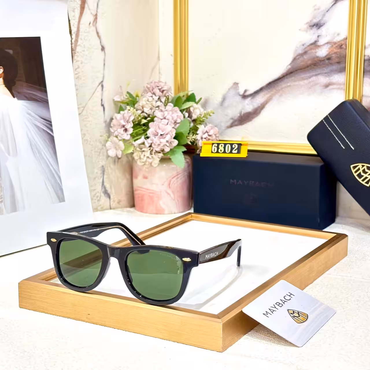 WhatsApp Image 2026-01-08 at 2.52.38 AM Maybach Wayfarer Black & Green Sunglasses