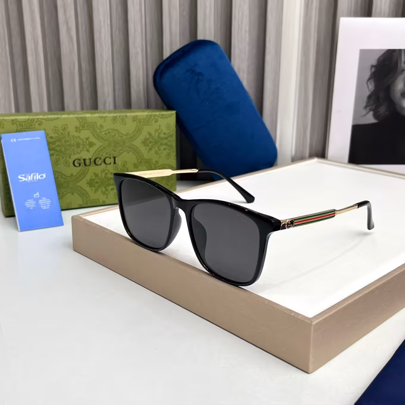 WhatsApp Image 2025-10-31 at 6.55.39 PM Gucci Wayfarer Black Glossy Mens Sunglass