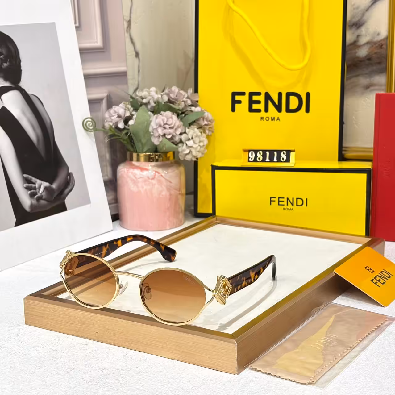 WhatsApp Image 2025-11-03 at 4.18.54 PM Fendi Oval Brown Tint Unisex Sunglass