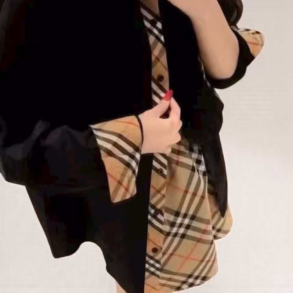 Burberry Black Oversized Shirt