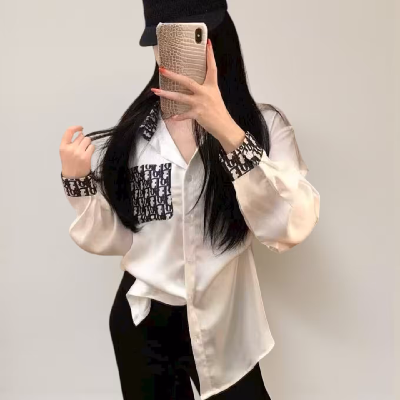 Christian Dior White Oversized Shirt
