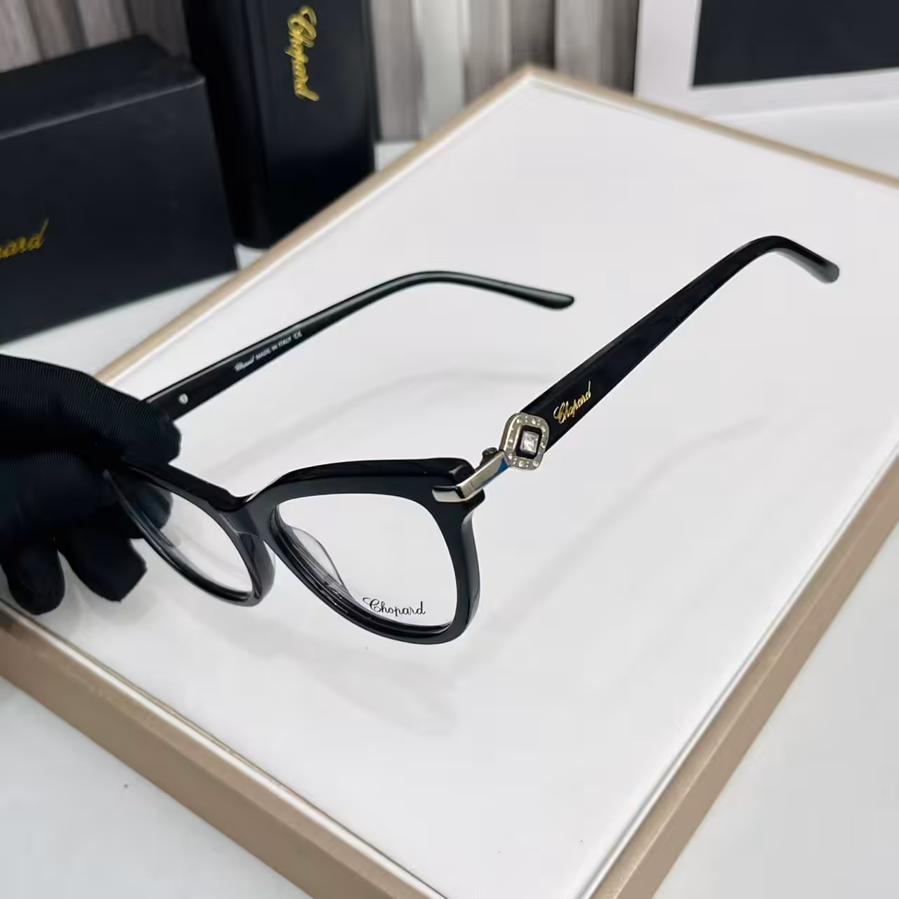 WhatsApp Image 2025-11-20 at 7.30.30 PM (2) Chopard Black Cateye Luxury Optical Frame