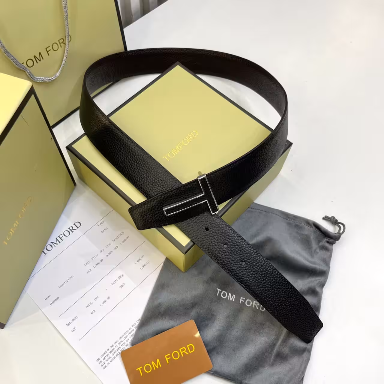 WhatsApp Image 2025-11-28 at 6.38.00 PM Tom Ford Black T-Buckle Silver Men's Belt