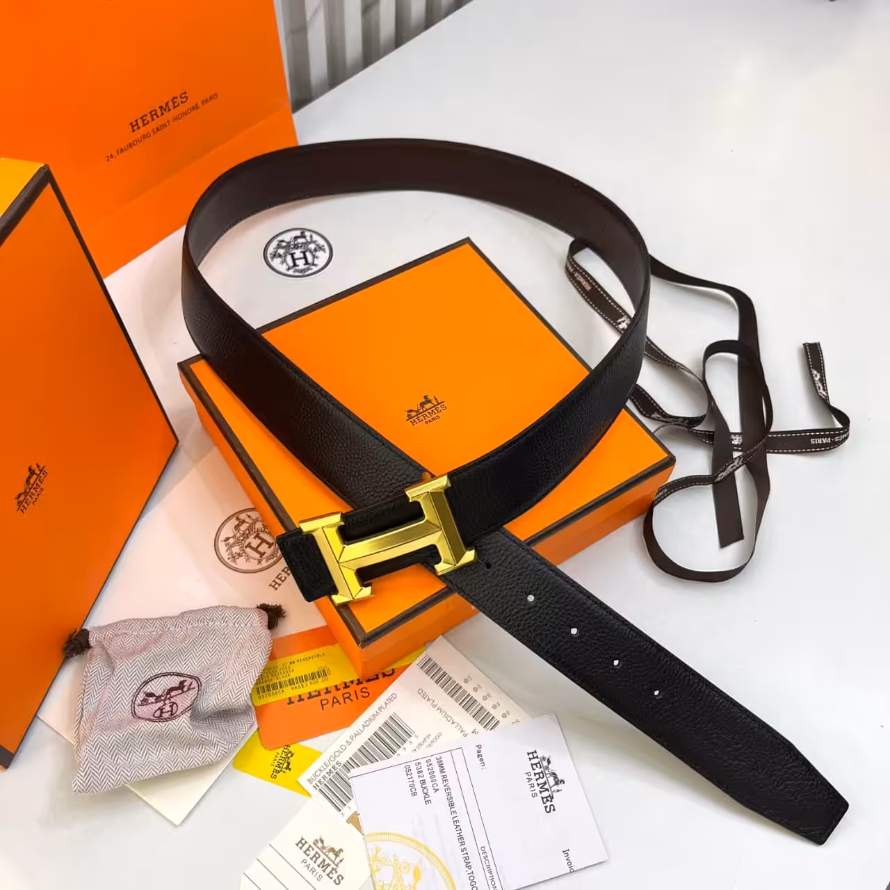 WhatsApp Image 2025-11-28 at 7.03.37 PM Hermes Black H-Buckle Belt Pu Leather Regular Fit