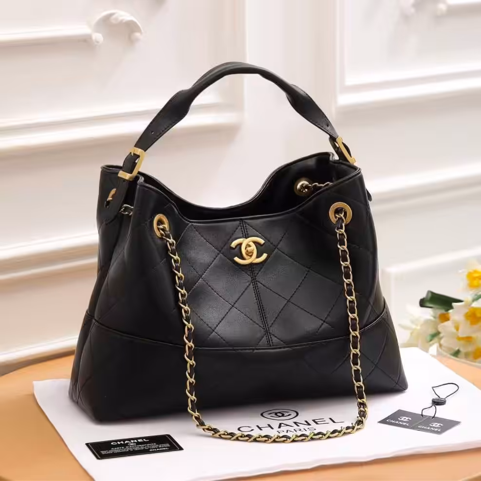 WhatsApp Image 2025-12-18 at 12.28.05 PM Chanel 25S Black Color Leather Hobo Bag