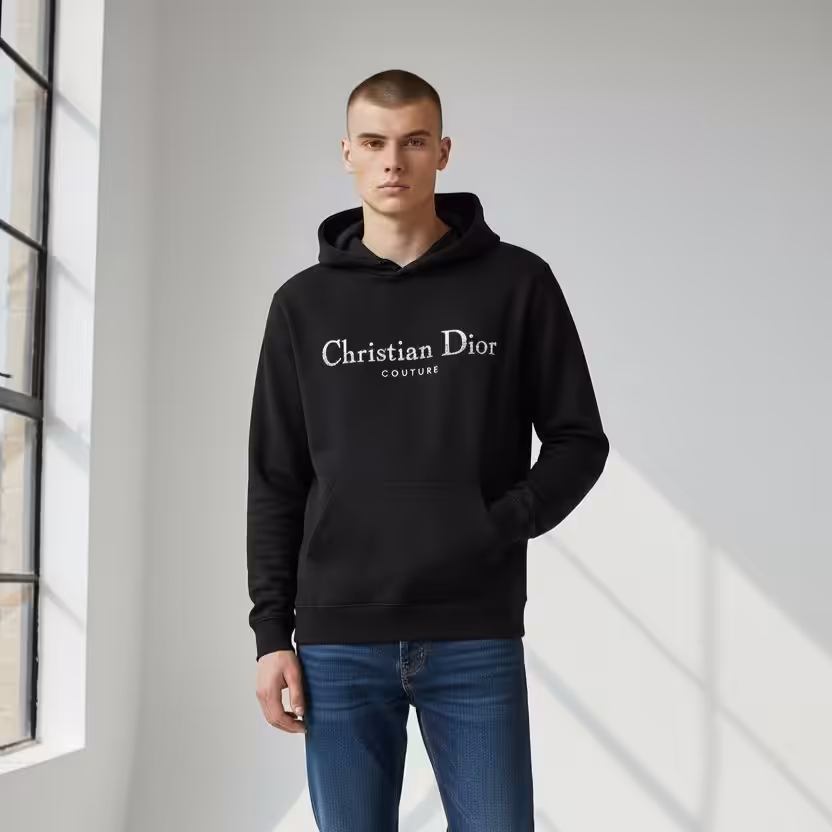 WhatsApp Image 2025-12-19 at 7.05.25 PM (1) Christian Dior Couture Black Full Sleeve Men’s Hoodie