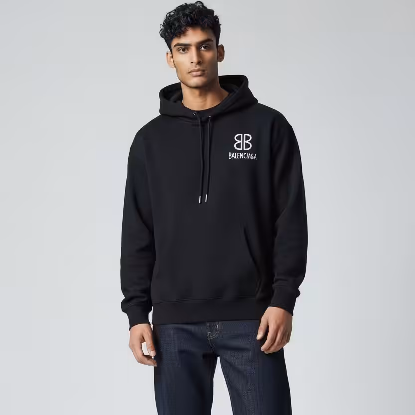 WhatsApp Image 2025-12-19 at 9.21.55 PM Balenciaga BB Black Full Sleeve Men’s Hoodie