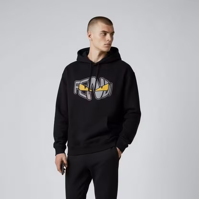 Fendi Black Full Sleeve Men’s Hoodie