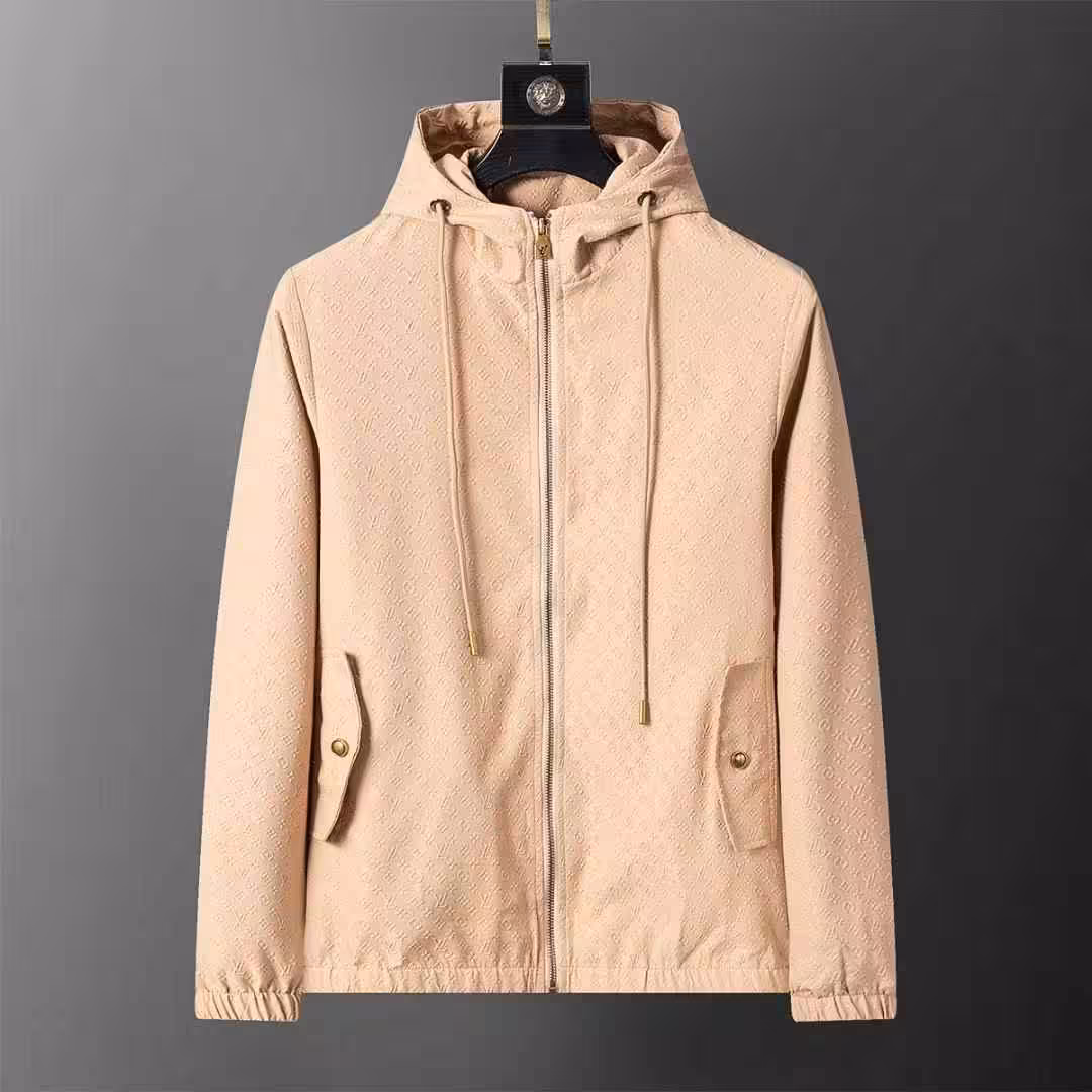 Louis Vuitton Embossed Khaki Wind Cheater Jacket