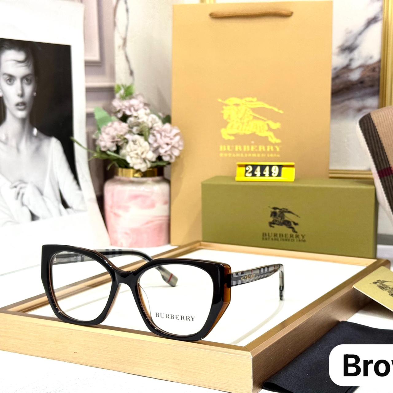 WhatsApp Image 2026-01-06 at 6.58.45 PM Burberry Brown Square Eyeglass Frame