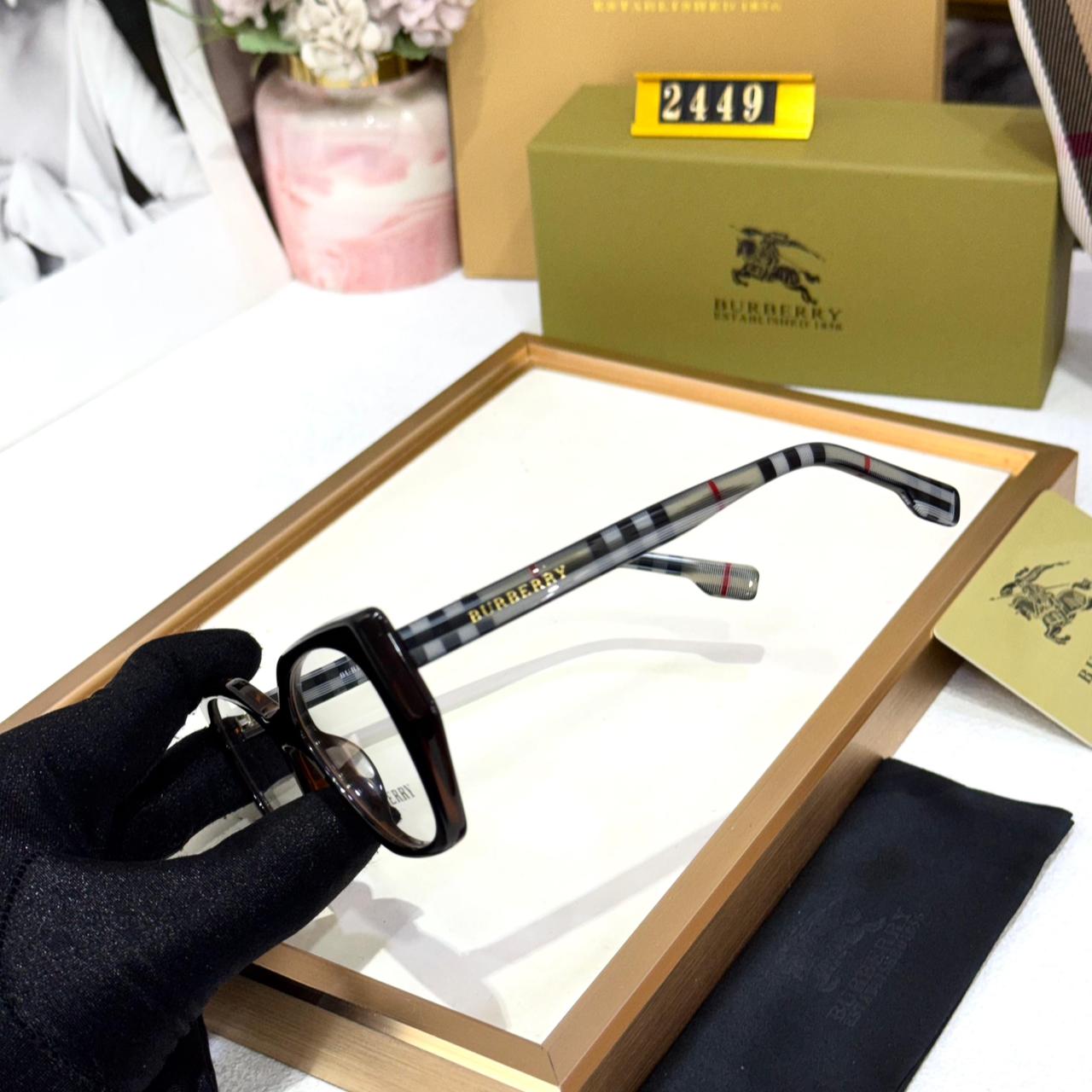 WhatsApp Image 2026-01-06 at 6.58.46 PM (1) Burberry Brown Square Eyeglass Frame