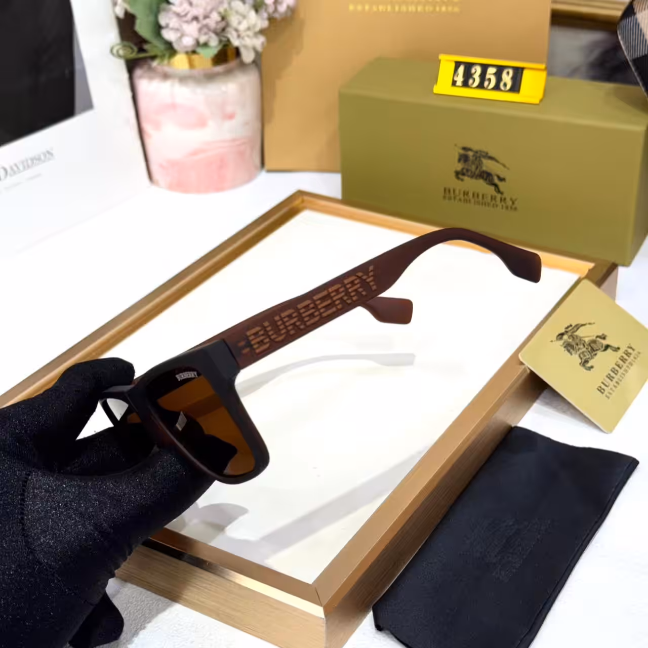 WhatsApp Image 2026-01-06 at 7.09.56 PM (1) Burberry Brown Square Signature Check Sunglasses