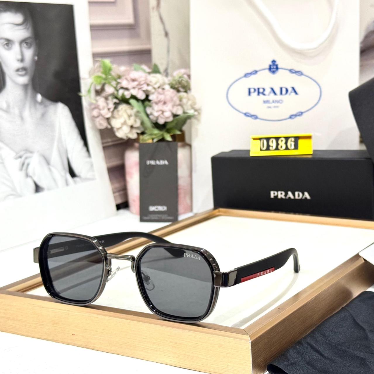 WhatsApp Image 2026-01-08 at 6.47.14 PM Prada Black Square Unisex Sunglasses
